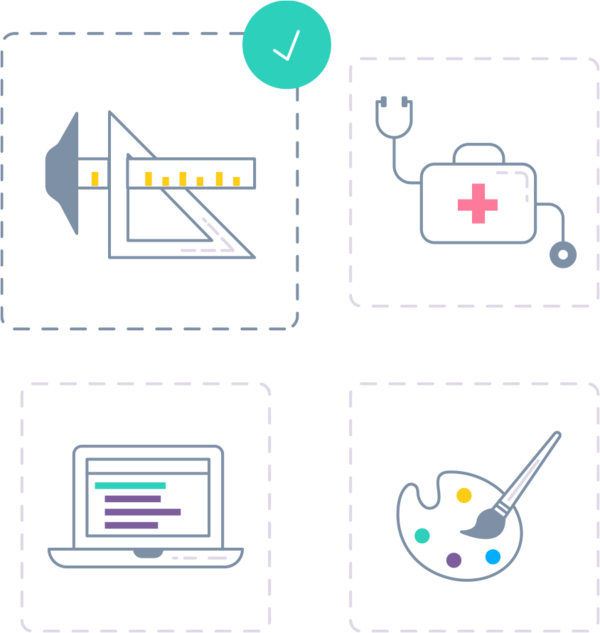 Illustration depicting the number ten reason why customers choose virtualjobshadow.com for their job shadowing and career exploration - Meets Diverse Needs, Affordably.