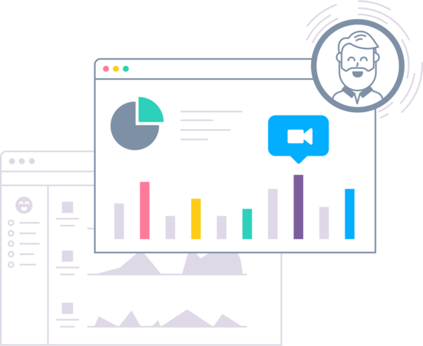 Illustration depicting the number nine reason why customers choose virtualjobshadow.com for their job shadowing and career exploration - Measures Results and Provides Accountability.